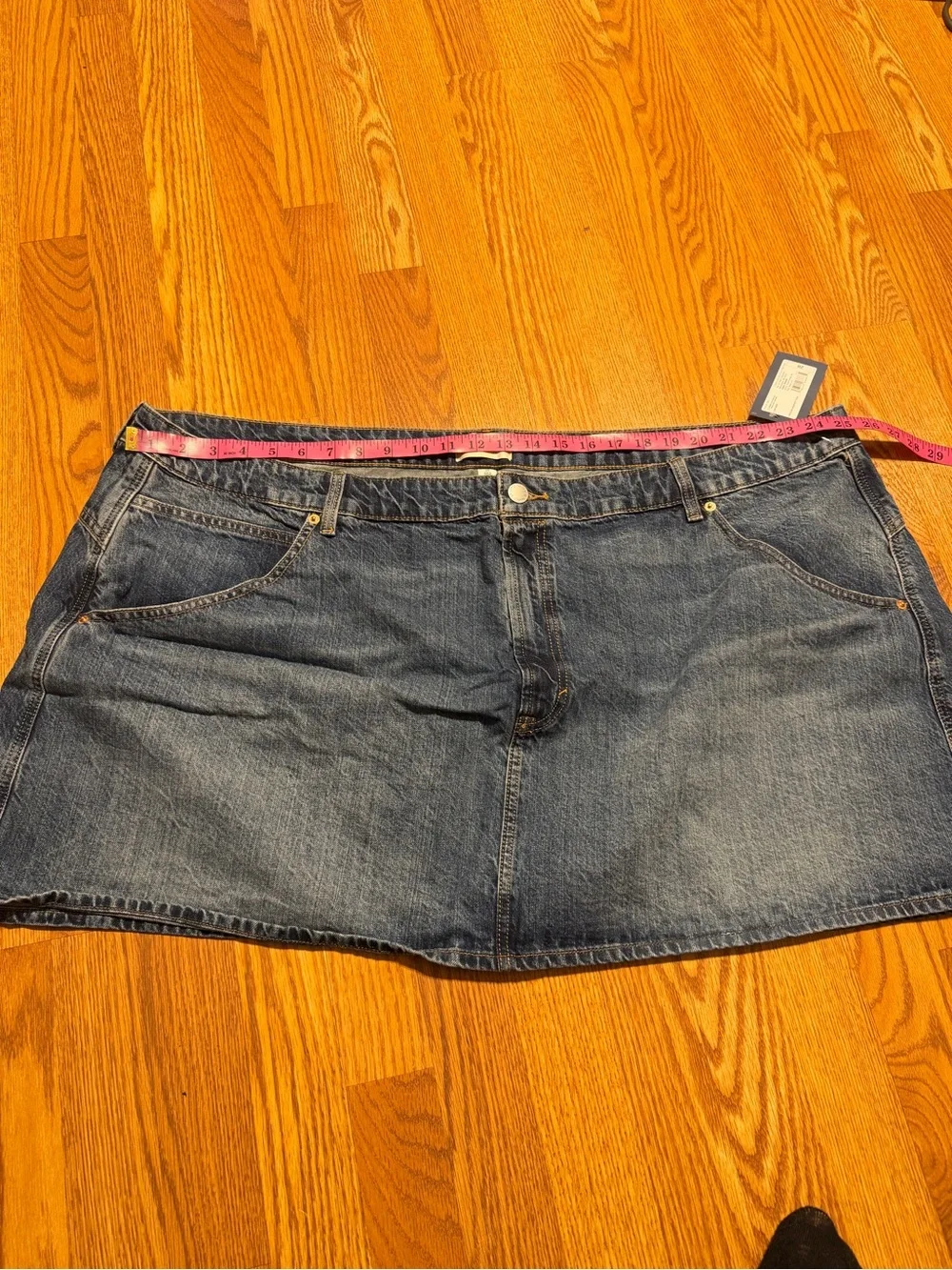 Universal Thread Women’s Plus Size Denim Mini Skirt Blue Jean NWT